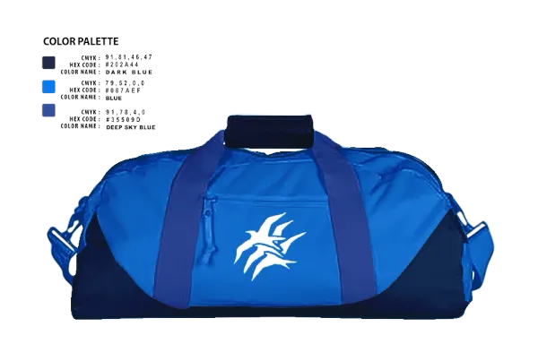 Duffle Bag, KGV & EBS, Track & Field, Teamtime, Team time, sublimation, custom sports apparel, team uniforms, spirit wear, spiritwear, sports uniforms, custom shirts, team store, custom team store, fundraiser sports, apparel fundraiser