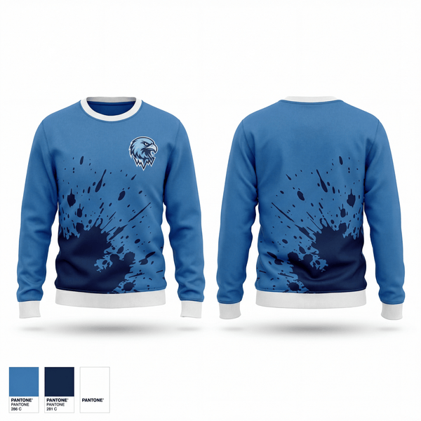 Crew Neck Sweatshirt, Charlotte Icehawks, Ice Hockey, Teamtime, Team time, sublimation, custom sports apparel, team uniforms, spirit wear, spiritwear, sports uniforms, custom shirts, team store, custom team store, fundraiser sports, apparel fundraiser