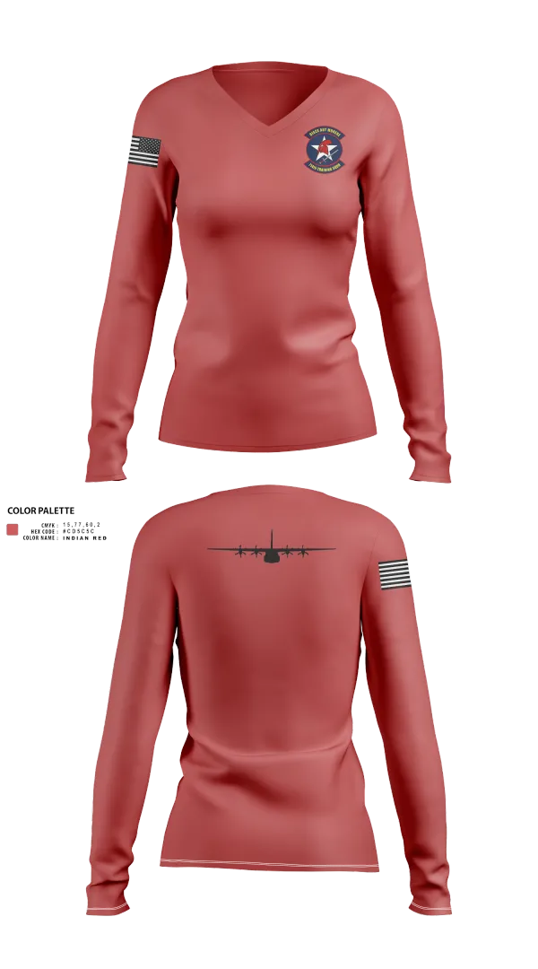Womens Long Sleeve Vneck Shirt, Trojans, , Teamtime, Team time, sublimation, custom sports apparel, team uniforms, spirit wear, spiritwear, sports uniforms, custom shirts, team store, custom team store, fundraiser sports, apparel fundraiser