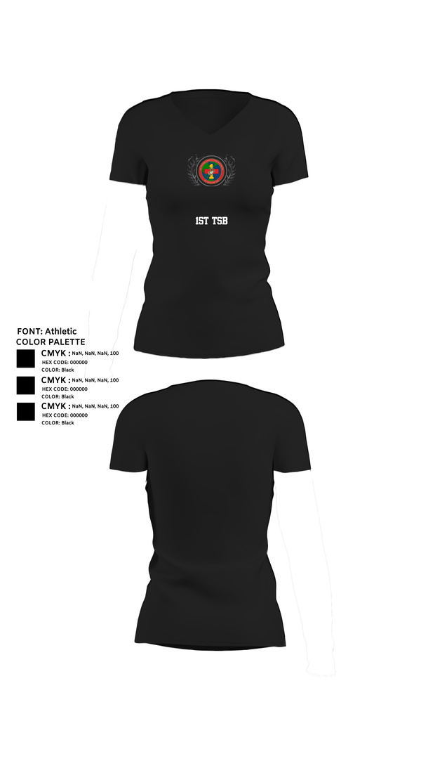 Womens Short Sleeve Vneck Shirt, 1st TSB, , Teamtime, Team time, sublimation, custom sports apparel, team uniforms, spirit wear, spiritwear, sports uniforms, custom shirts, team store, custom team store, fundraiser sports, apparel fundraiser
