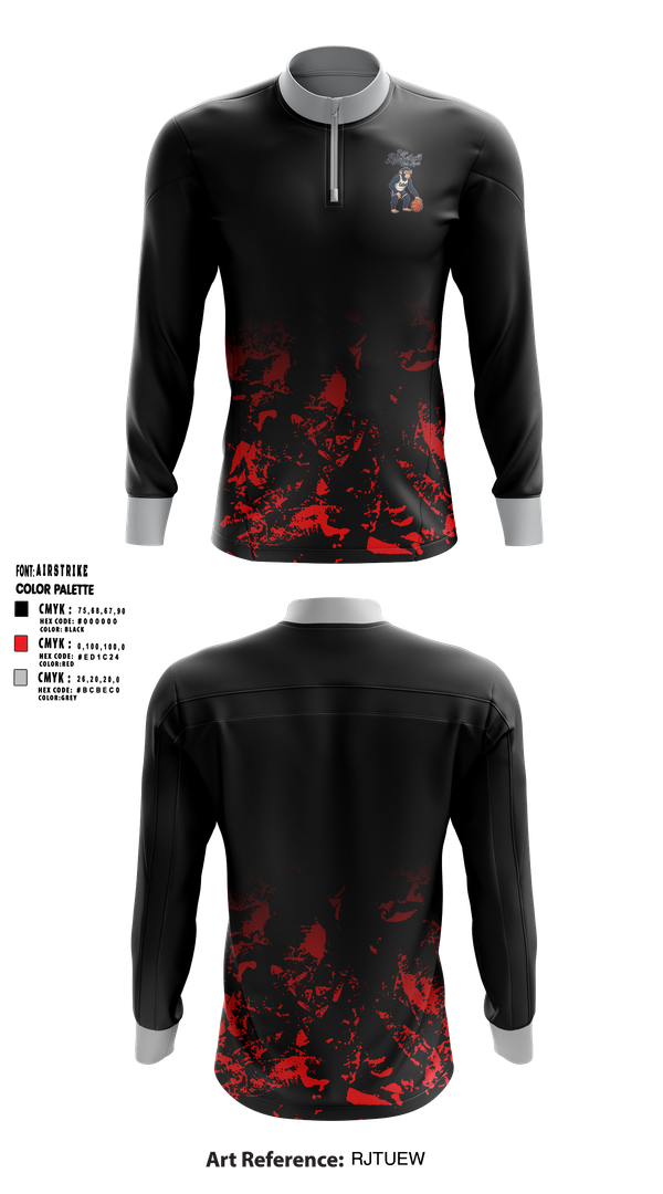 Quarter Zip Jacket, Retro Basketball Club, Men's Basketball, Teamtime, Team time, sublimation, custom sports apparel, team uniforms, spirit wear, spiritwear, sports uniforms, custom shirts, team store, custom team store, fundraiser sports, apparel fundraiser