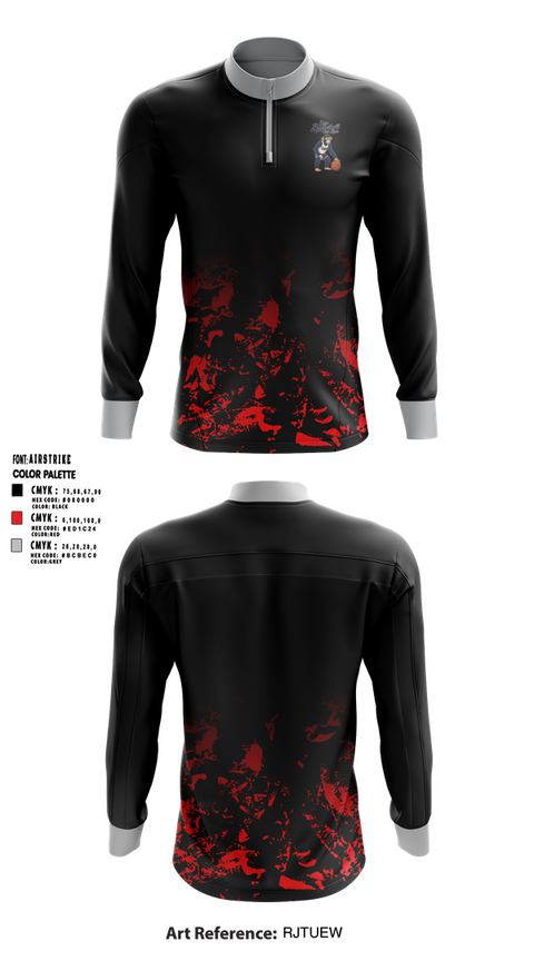 Quarter Zip Jacket, Retro Basketball Club, Men's Basketball, Teamtime, Team time, sublimation, custom sports apparel, team uniforms, spirit wear, spiritwear, sports uniforms, custom shirts, team store, custom team store, fundraiser sports, apparel fundraiser