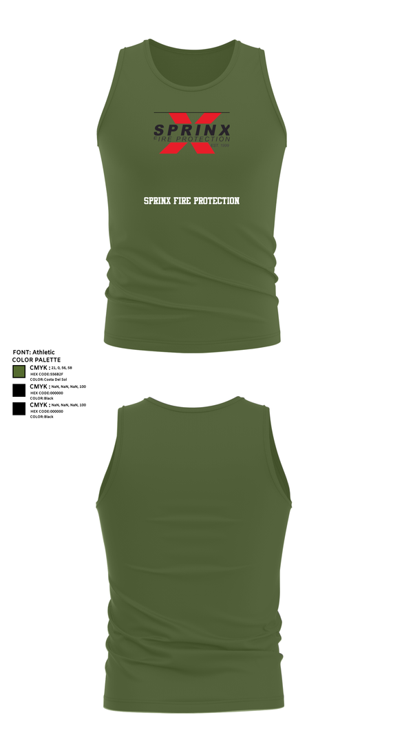 Tank Top, SPRINX FIRE PROTECTION, , Teamtime, Team time, sublimation, custom sports apparel, team uniforms, spirit wear, spiritwear, sports uniforms, custom shirts, team store, custom team store, fundraiser sports, apparel fundraiser