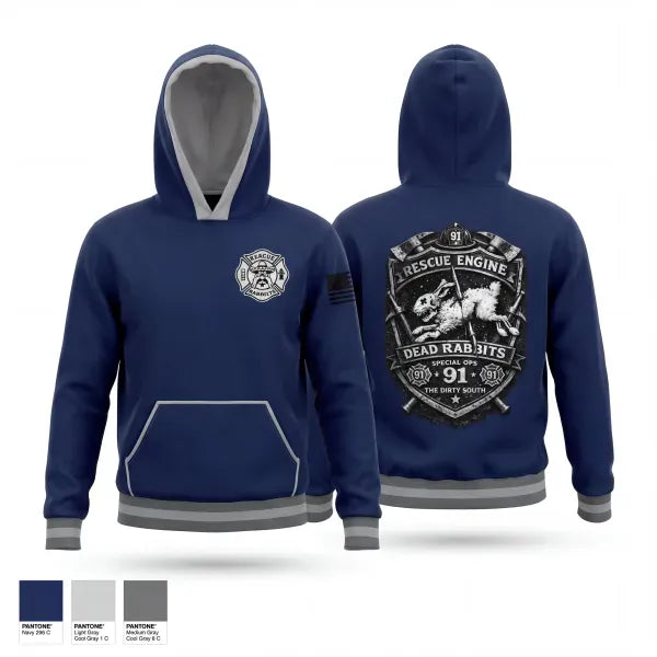 Hoodie, Rescue engine 91, Fire Department, Teamtime, Team time, sublimation, custom sports apparel, team uniforms, spirit wear, spiritwear, sports uniforms, custom shirts, team store, custom team store, fundraiser sports, apparel fundraiser