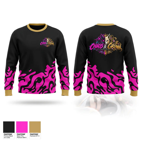 Crew Neck Sweatshirt, Cu blood&moon, E-Sports, Teamtime, Team time, sublimation, custom sports apparel, team uniforms, spirit wear, spiritwear, sports uniforms, custom shirts, team store, custom team store, fundraiser sports, apparel fundraiser