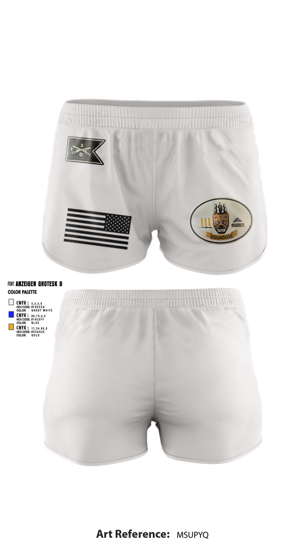 Ranger Panties, 2nd Plt, Doghouse Company, 1/3 TOG, , Teamtime, Team time, sublimation, custom sports apparel, team uniforms, spirit wear, spiritwear, sports uniforms, custom shirts, team store, custom team store, fundraiser sports, apparel fundraiser