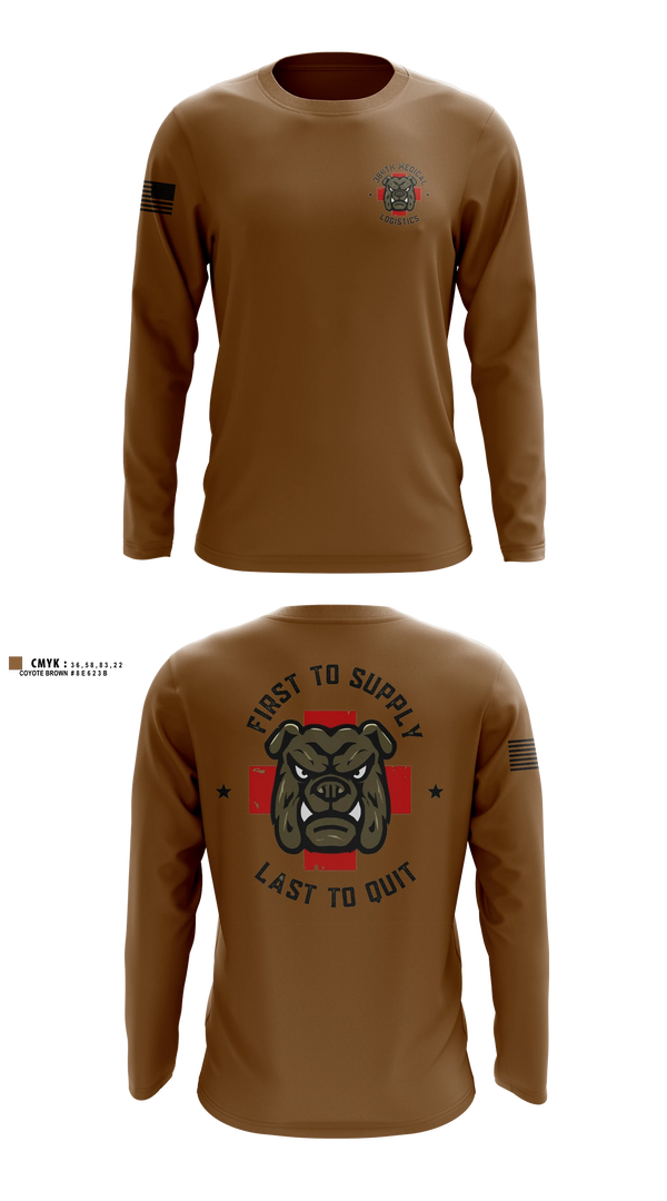 Long Sleeve Performance Shirt, 384th Medical Logistics Company, Army, Teamtime, Team time, sublimation, custom sports apparel, team uniforms, spirit wear, spiritwear, sports uniforms, custom shirts, team store, custom team store, fundraiser sports, apparel fundraiser