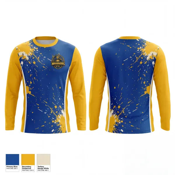 Long Sleeve Performance Shirt, Broome Street Academy Warriors, Men's Basketball, Teamtime, Team time, sublimation, custom sports apparel, team uniforms, spirit wear, spiritwear, sports uniforms, custom shirts, team store, custom team store, fundraiser sports, apparel fundraiser