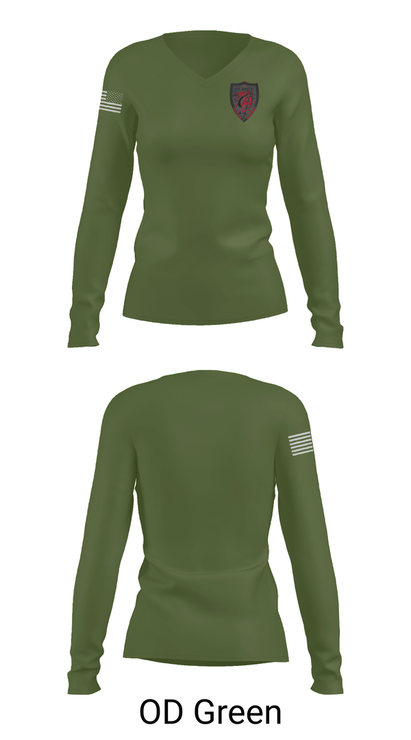 Womens Long Sleeve Vneck Shirt, III MEF G-9, Marines, Teamtime, Team time, sublimation, custom sports apparel, team uniforms, spirit wear, spiritwear, sports uniforms, custom shirts, team store, custom team store, fundraiser sports, apparel fundraiser