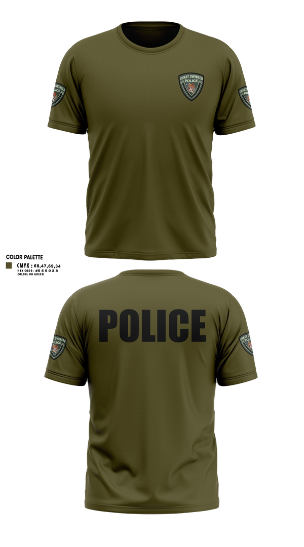 Old School Cotton Feel Shirt, Ohkay Owingeh Police Department, Police, Teamtime, Team time, sublimation, custom sports apparel, team uniforms, spirit wear, spiritwear, sports uniforms, custom shirts, team store, custom team store, fundraiser sports, apparel fundraiser