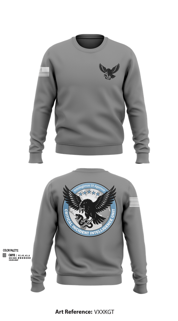 Crew Neck Sweatshirt, Critical Incident Intelligence Unit, , Teamtime, Team time, sublimation, custom sports apparel, team uniforms, spirit wear, spiritwear, sports uniforms, custom shirts, team store, custom team store, fundraiser sports, apparel fundraiser