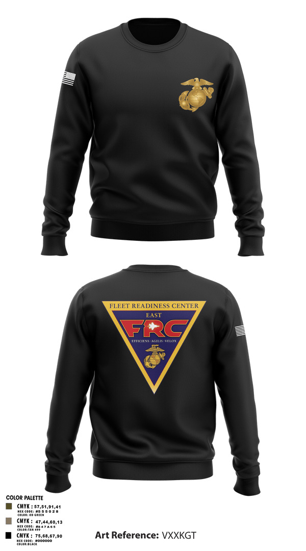 Crew Neck Sweatshirt, FRC East, Marines, Teamtime, Team time, sublimation, custom sports apparel, team uniforms, spirit wear, spiritwear, sports uniforms, custom shirts, team store, custom team store, fundraiser sports, apparel fundraiser