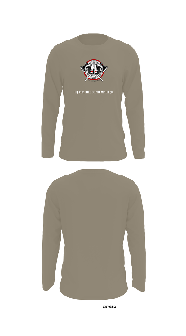 Long Sleeve Performance Shirt, HQ PLT, HHC, 508th MP BN (D), , Teamtime, Team time, sublimation, custom sports apparel, team uniforms, spirit wear, spiritwear, sports uniforms, custom shirts, team store, custom team store, fundraiser sports, apparel fundraiser