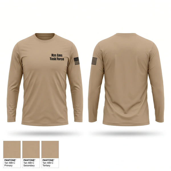 Long Sleeve Performance Shirt, Nys Ems Task Force, EMS/EMT, Teamtime, Team time, sublimation, custom sports apparel, team uniforms, spirit wear, spiritwear, sports uniforms, custom shirts, team store, custom team store, fundraiser sports, apparel fundraiser