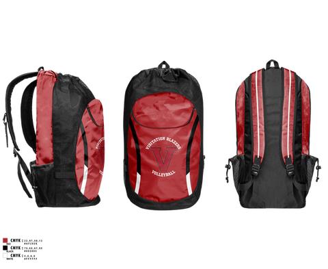 Gear Bag, Visitation Blazers Volleyball, Women's Volleyball, Teamtime, Team time, sublimation, custom sports apparel, team uniforms, spirit wear, spiritwear, sports uniforms, custom shirts, team store, custom team store, fundraiser sports, apparel fundraiser