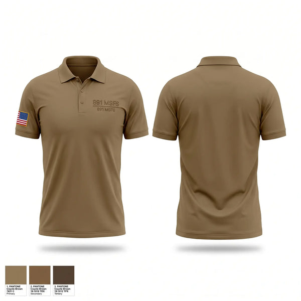 Short Sleeve Performance Polo, 891 MSFS, Air Force, Teamtime, Team time, sublimation, custom sports apparel, team uniforms, spirit wear, spiritwear, sports uniforms, custom shirts, team store, custom team store, fundraiser sports, apparel fundraiser