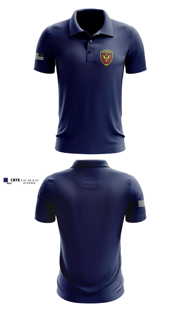 Long Sleeve Performance Polo, Vicksburg Police Department, Police, Teamtime, Team time, sublimation, custom sports apparel, team uniforms, spirit wear, spiritwear, sports uniforms, custom shirts, team store, custom team store, fundraiser sports, apparel fundraiser