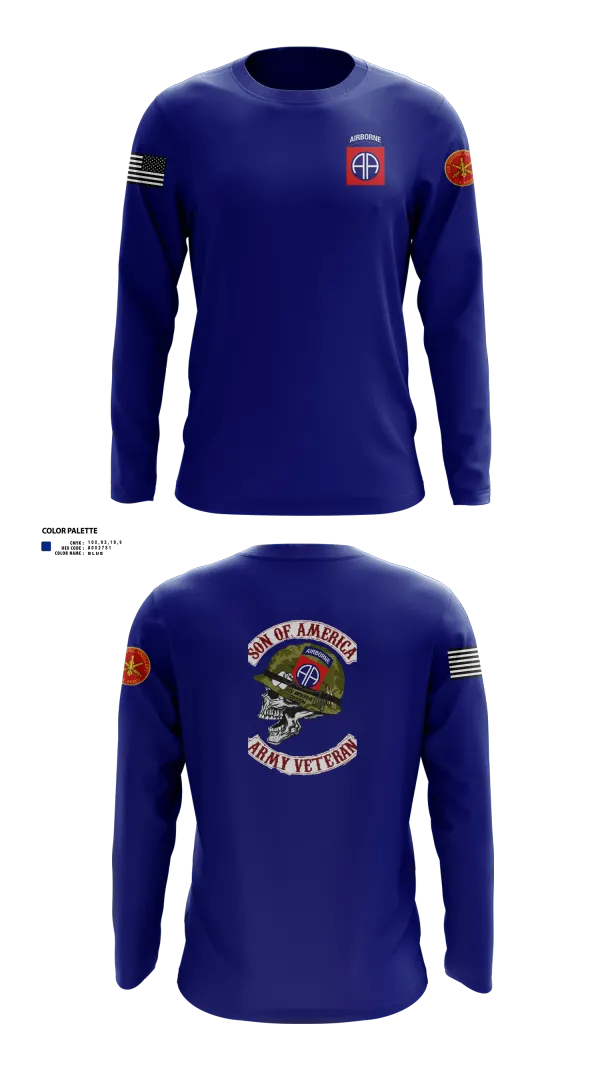 Long Sleeve Performance Shirt, 82d ABN DIV, , Teamtime, Team time, sublimation, custom sports apparel, team uniforms, spirit wear, spiritwear, sports uniforms, custom shirts, team store, custom team store, fundraiser sports, apparel fundraiser