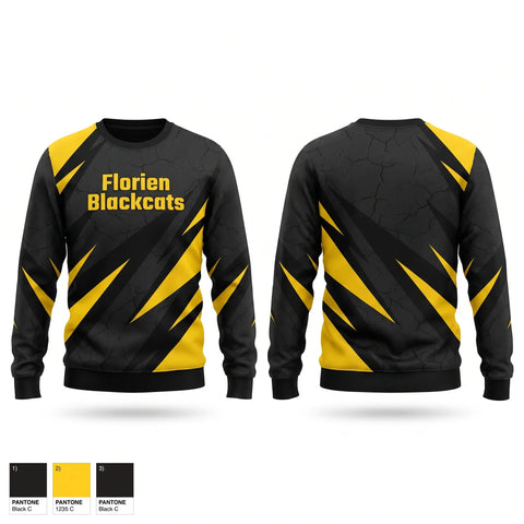 Crew Neck Sweatshirt, Florien Blackcats, Softball, Teamtime, Team time, sublimation, custom sports apparel, team uniforms, spirit wear, spiritwear, sports uniforms, custom shirts, team store, custom team store, fundraiser sports, apparel fundraiser