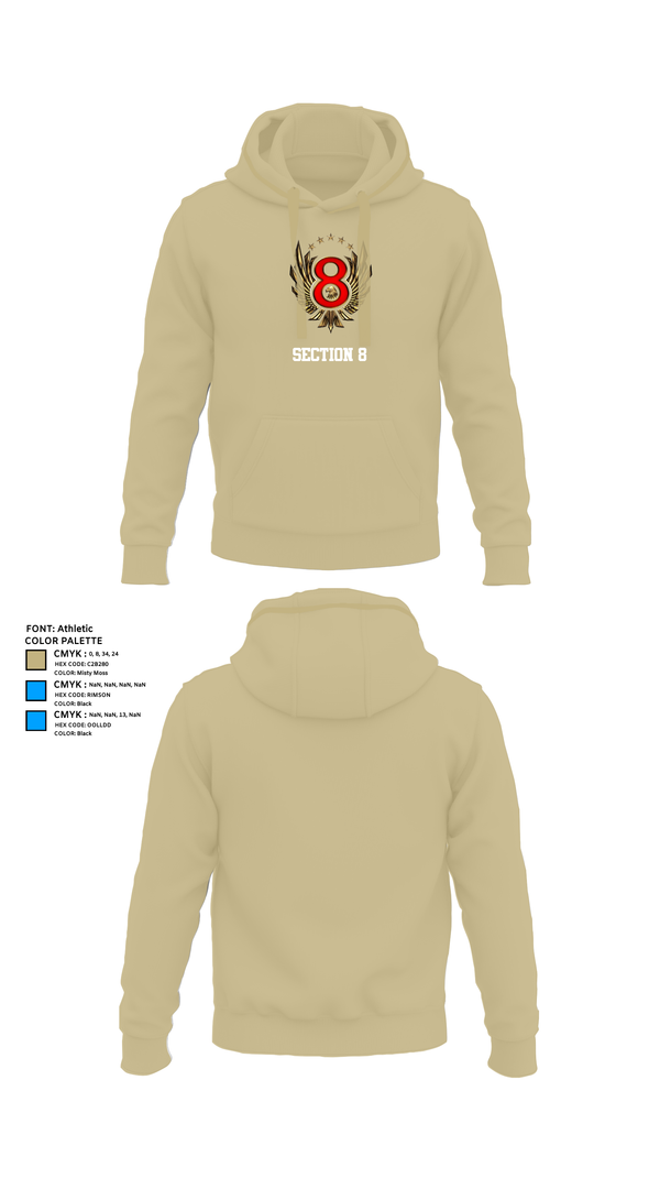 Hoodie, Section 8, , Teamtime, Team time, sublimation, custom sports apparel, team uniforms, spirit wear, spiritwear, sports uniforms, custom shirts, team store, custom team store, fundraiser sports, apparel fundraiser