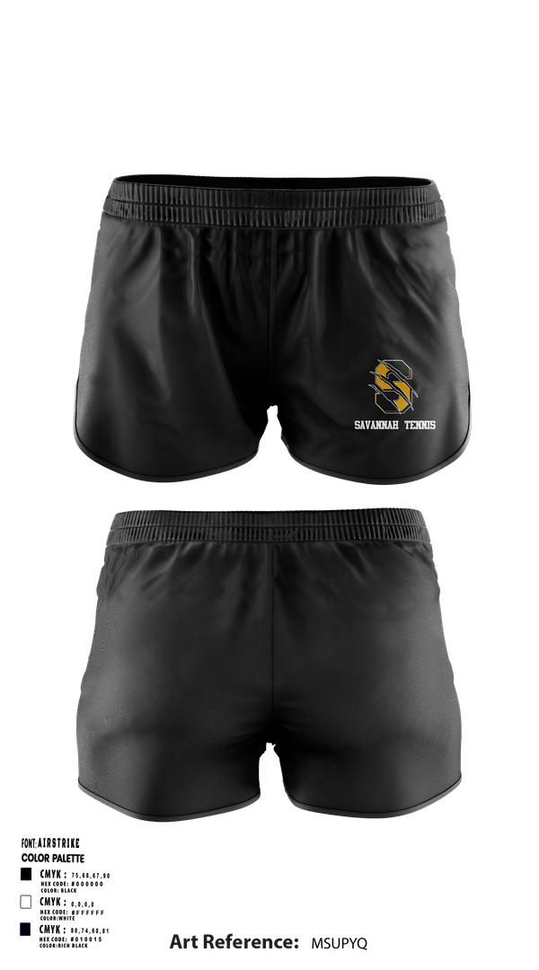 Womens Shorts, Savannah High School Tennis, Tennis, Teamtime, Team time, sublimation, custom sports apparel, team uniforms, spirit wear, spiritwear, sports uniforms, custom shirts, team store, custom team store, fundraiser sports, apparel fundraiser