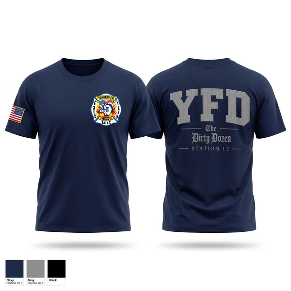 Old School Cotton Feel Shirt, Yonkers Fire Department, Fire Department, Teamtime, Team time, sublimation, custom sports apparel, team uniforms, spirit wear, spiritwear, sports uniforms, custom shirts, team store, custom team store, fundraiser sports, apparel fundraiser