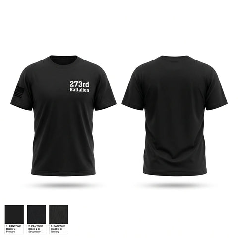Old School Cotton Feel Shirt, 273rd Battalion, National Guard, Teamtime, Team time, sublimation, custom sports apparel, team uniforms, spirit wear, spiritwear, sports uniforms, custom shirts, team store, custom team store, fundraiser sports, apparel fundraiser