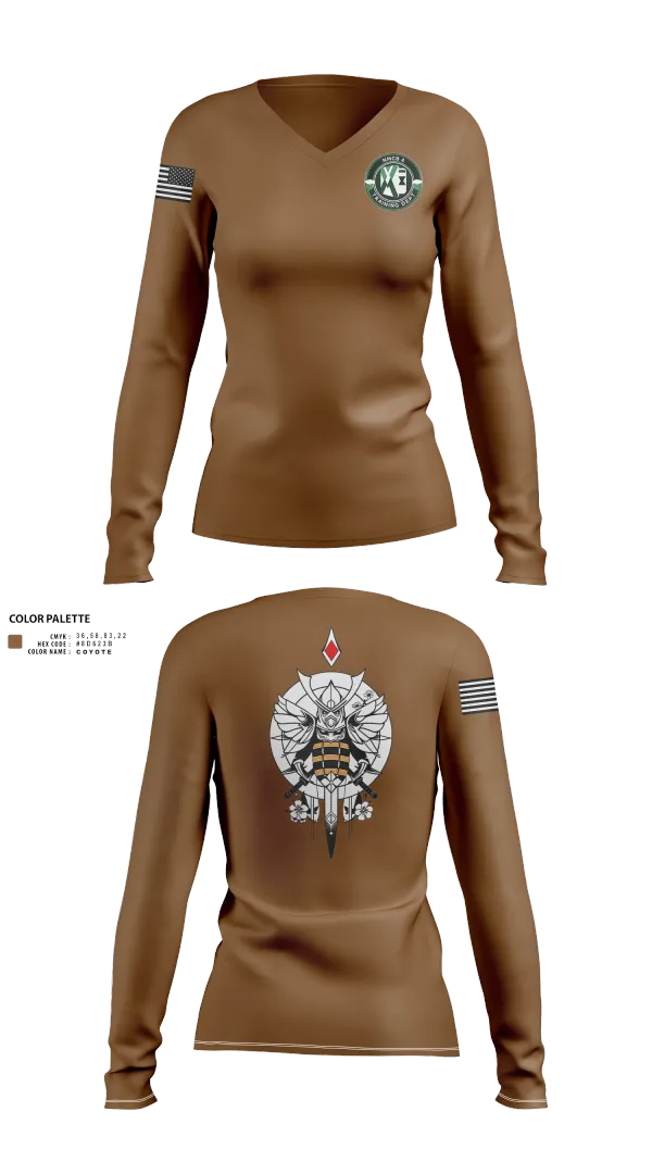 Womens Long Sleeve Vneck Shirt, S7, , Teamtime, Team time, sublimation, custom sports apparel, team uniforms, spirit wear, spiritwear, sports uniforms, custom shirts, team store, custom team store, fundraiser sports, apparel fundraiser