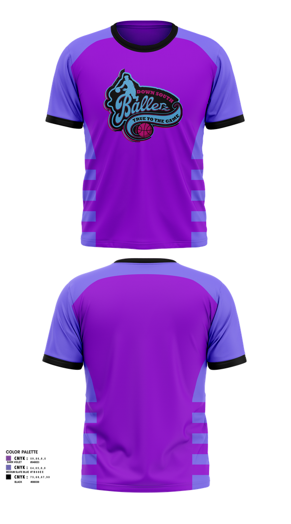 Short Sleeve Performance Shirt, Down South Ballerz, Men's Basketball, Teamtime, Team time, sublimation, custom sports apparel, team uniforms, spirit wear, spiritwear, sports uniforms, custom shirts, team store, custom team store, fundraiser sports, apparel fundraiser