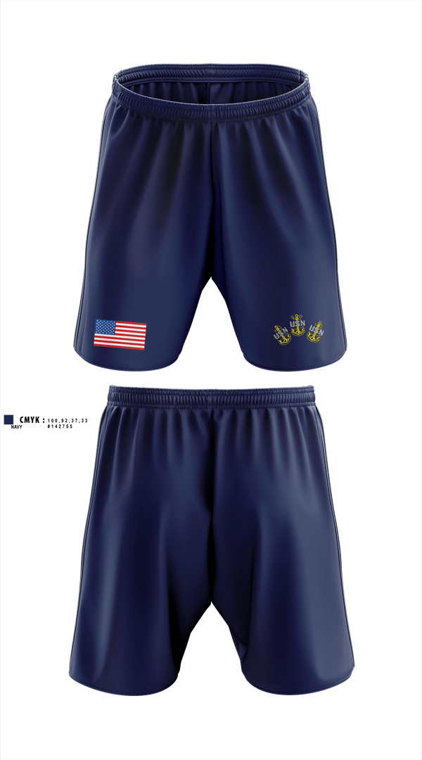 Athletic Shorts With Pockets, COMSUBPAC CPOA, Navy, Teamtime, Team time, sublimation, custom sports apparel, team uniforms, spirit wear, spiritwear, sports uniforms, custom shirts, team store, custom team store, fundraiser sports, apparel fundraiser