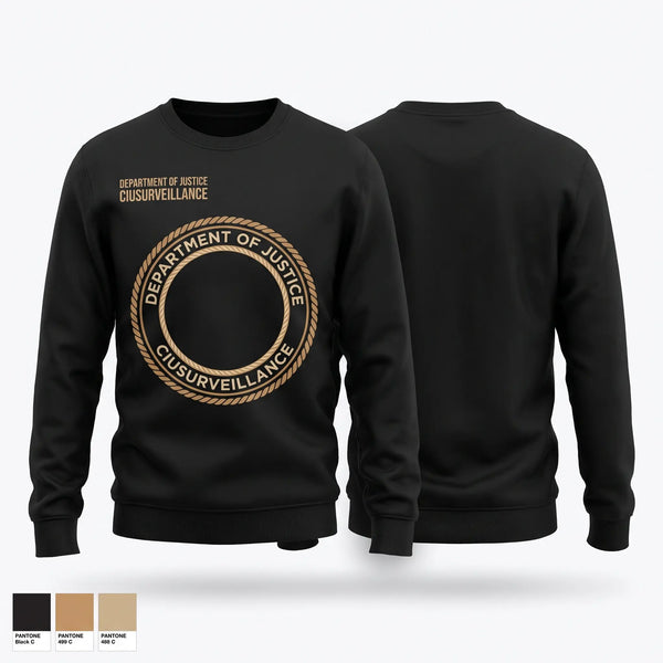 Crew Neck Sweatshirt, DEPARTMENT OF JUSTICE, , Teamtime, Team time, sublimation, custom sports apparel, team uniforms, spirit wear, spiritwear, sports uniforms, custom shirts, team store, custom team store, fundraiser sports, apparel fundraiser