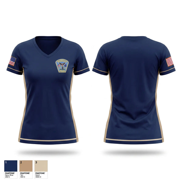 Womens Short Sleeve Vneck Shirt, Traffic Unit, Police, Teamtime, Team time, sublimation, custom sports apparel, team uniforms, spirit wear, spiritwear, sports uniforms, custom shirts, team store, custom team store, fundraiser sports, apparel fundraiser