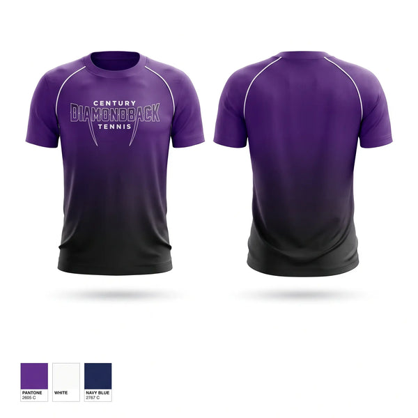 Short Sleeve Performance Shirt, Century, Tennis, Teamtime, Team time, sublimation, custom sports apparel, team uniforms, spirit wear, spiritwear, sports uniforms, custom shirts, team store, custom team store, fundraiser sports, apparel fundraiser