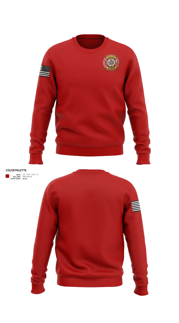 Crew Neck Sweatshirt, Cherrydale Volunteer Fire Department, , Teamtime, Team time, sublimation, custom sports apparel, team uniforms, spirit wear, spiritwear, sports uniforms, custom shirts, team store, custom team store, fundraiser sports, apparel fundraiser