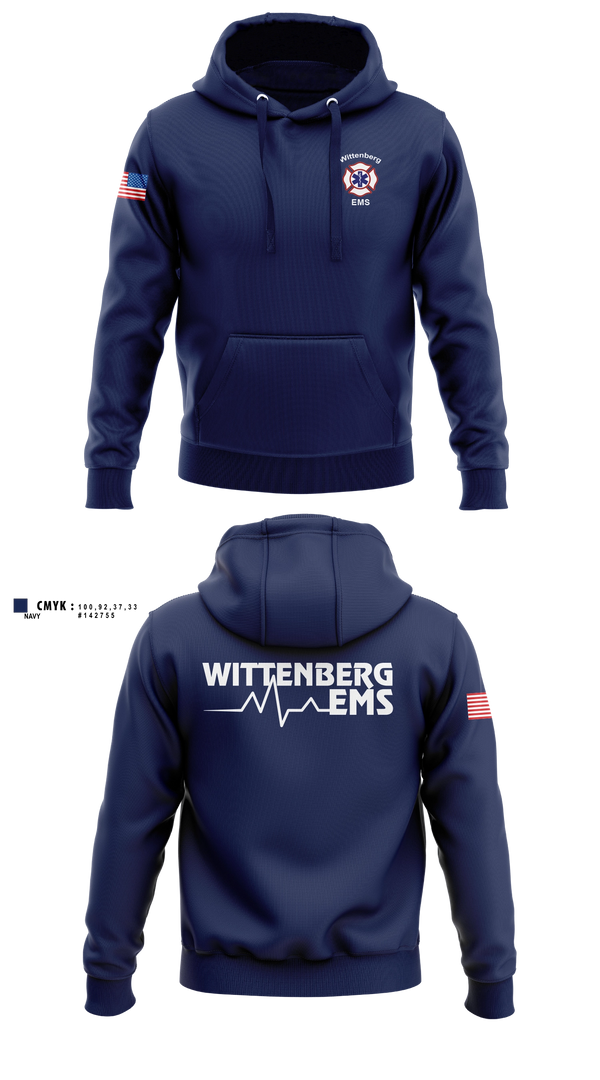 Hoodie, Wittenberg Area Protective Services District, Fire Department, Teamtime, Team time, sublimation, custom sports apparel, team uniforms, spirit wear, spiritwear, sports uniforms, custom shirts, team store, custom team store, fundraiser sports, apparel fundraiser