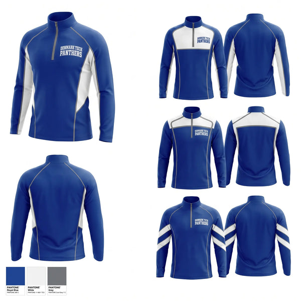 Quarter Zip Jacket, Denmark Tech Panthers, Baseball, Teamtime, Team time, sublimation, custom sports apparel, team uniforms, spirit wear, spiritwear, sports uniforms, custom shirts, team store, custom team store, fundraiser sports, apparel fundraiser