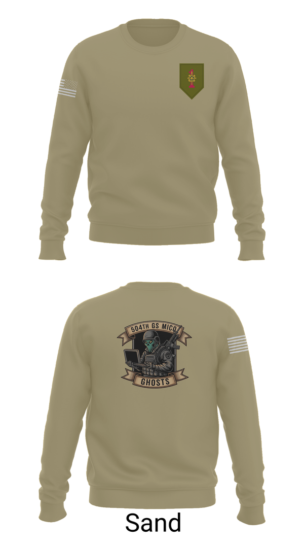 Crew Neck Sweatshirt, 504th GS MICO, , Teamtime, Team time, sublimation, custom sports apparel, team uniforms, spirit wear, spiritwear, sports uniforms, custom shirts, team store, custom team store, fundraiser sports, apparel fundraiser
