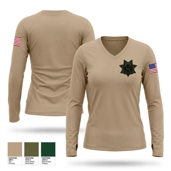 Womens Long Sleeve Vneck Shirt, S.S.U, Police, Teamtime, Team time, sublimation, custom sports apparel, team uniforms, spirit wear, spiritwear, sports uniforms, custom shirts, team store, custom team store, fundraiser sports, apparel fundraiser