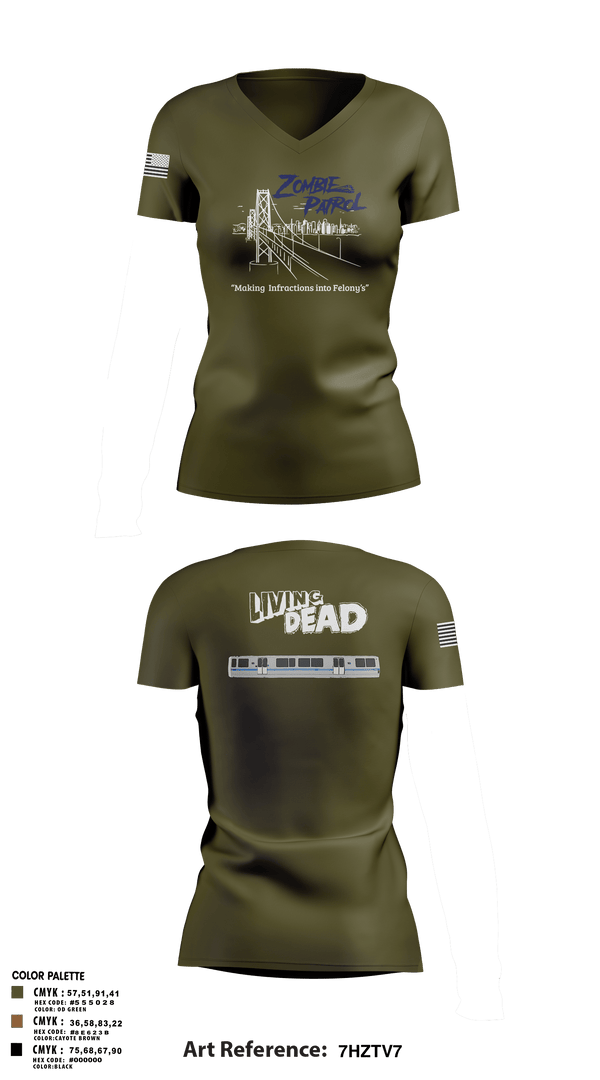 Women's Short Sleeve Vneck Shirt, Inversed CrewBART PD Fugitive Task Force, Police, Teamtime, Team time, sublimation, custom sports apparel, team uniforms, spirit wear, spiritwear, sports uniforms, custom shirts, team store, custom team store, fundraiser sports, apparel fundraiser