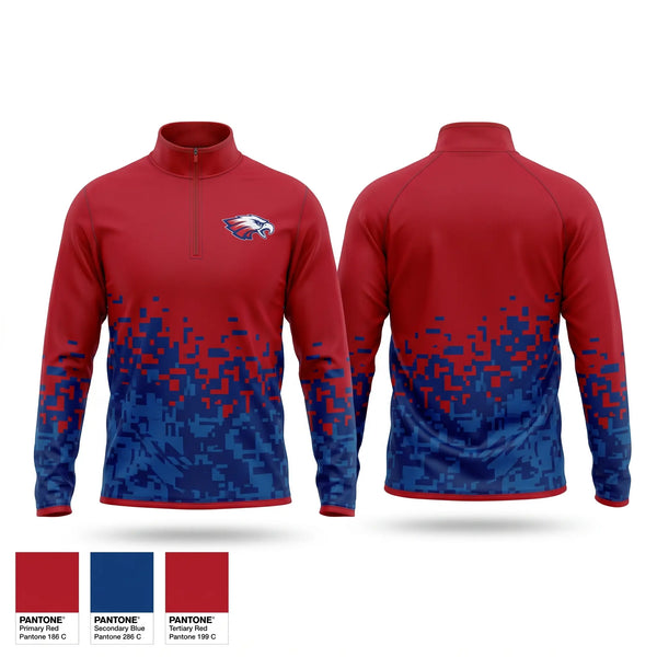 Quarter Zip Jacket, Firebaugh eagles, Softball, Teamtime, Team time, sublimation, custom sports apparel, team uniforms, spirit wear, spiritwear, sports uniforms, custom shirts, team store, custom team store, fundraiser sports, apparel fundraiser