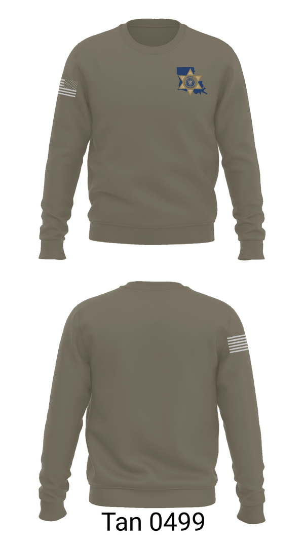 Crew Neck Sweatshirt, Acadia Parish Sheriff's Office, Police, Teamtime, Team time, sublimation, custom sports apparel, team uniforms, spirit wear, spiritwear, sports uniforms, custom shirts, team store, custom team store, fundraiser sports, apparel fundraiser