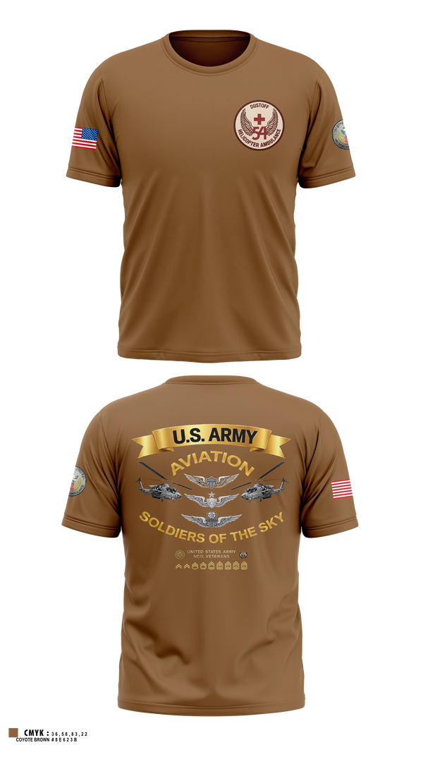 Old School Cotton Shirt, 54th Medical Company, Army, Teamtime, Team time, sublimation, custom sports apparel, team uniforms, spirit wear, spiritwear, sports uniforms, custom shirts, team store, custom team store, fundraiser sports, apparel fundraiser