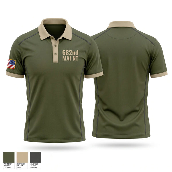 Short Sleeve Performance Polo, 682nd mai. Nt, Army, Teamtime, Team time, sublimation, custom sports apparel, team uniforms, spirit wear, spiritwear, sports uniforms, custom shirts, team store, custom team store, fundraiser sports, apparel fundraiser