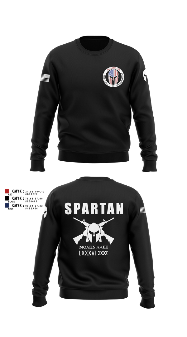 Crew Neck Sweatshirt, 86 Security Forces Squadron, Air Force, Teamtime, Team time, sublimation, custom sports apparel, team uniforms, spirit wear, spiritwear, sports uniforms, custom shirts, team store, custom team store, fundraiser sports, apparel fundraiser