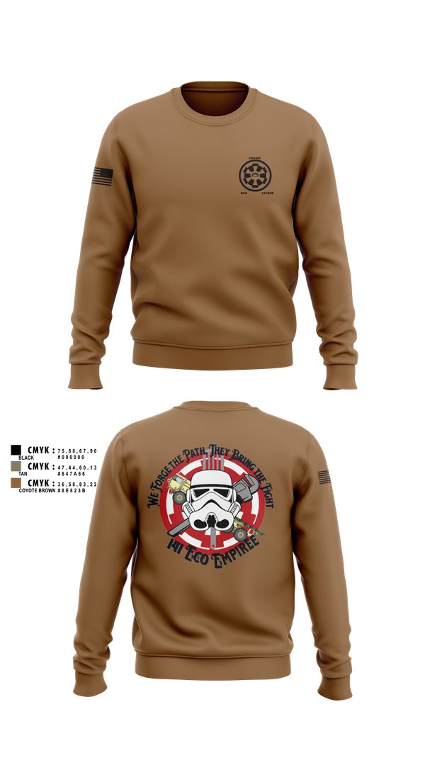 Crew Neck Sweatshirt, 141 echo, Army, Teamtime, Team time, sublimation, custom sports apparel, team uniforms, spirit wear, spiritwear, sports uniforms, custom shirts, team store, custom team store, fundraiser sports, apparel fundraiser