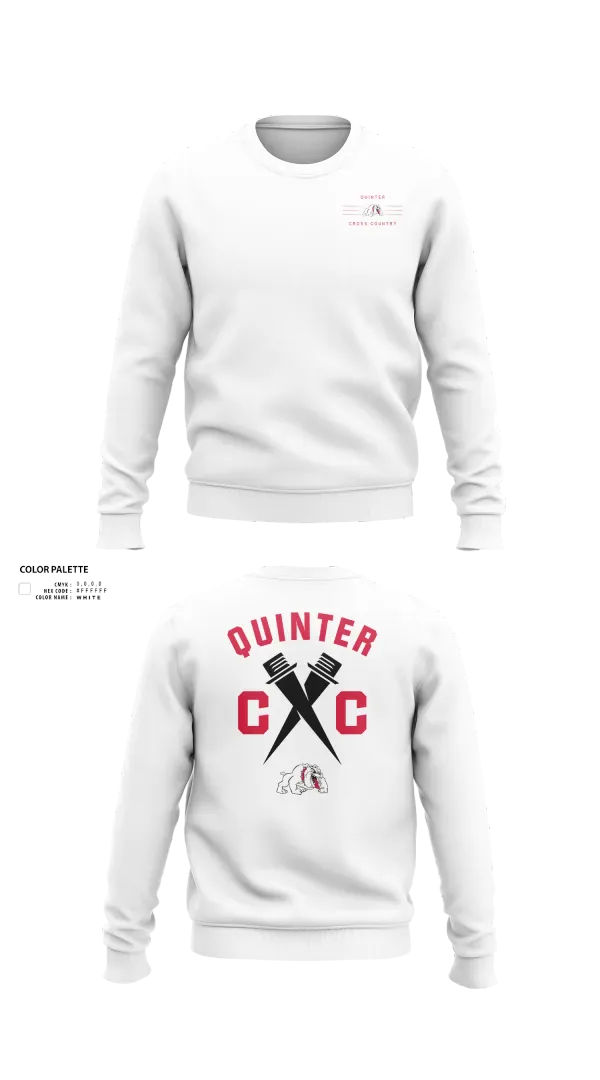 Crew Neck Sweatshirt, Quinter Bulldogs, Cross Country, Teamtime, Team time, sublimation, custom sports apparel, team uniforms, spirit wear, spiritwear, sports uniforms, custom shirts, team store, custom team store, fundraiser sports, apparel fundraiser
