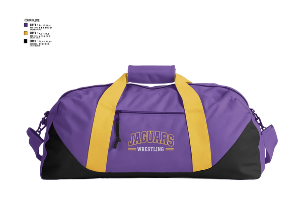 Duffle Bag, Jag highschool jaguars, Wrestling, Teamtime, Team time, sublimation, custom sports apparel, team uniforms, spirit wear, spiritwear, sports uniforms, custom shirts, team store, custom team store, fundraiser sports, apparel fundraiser