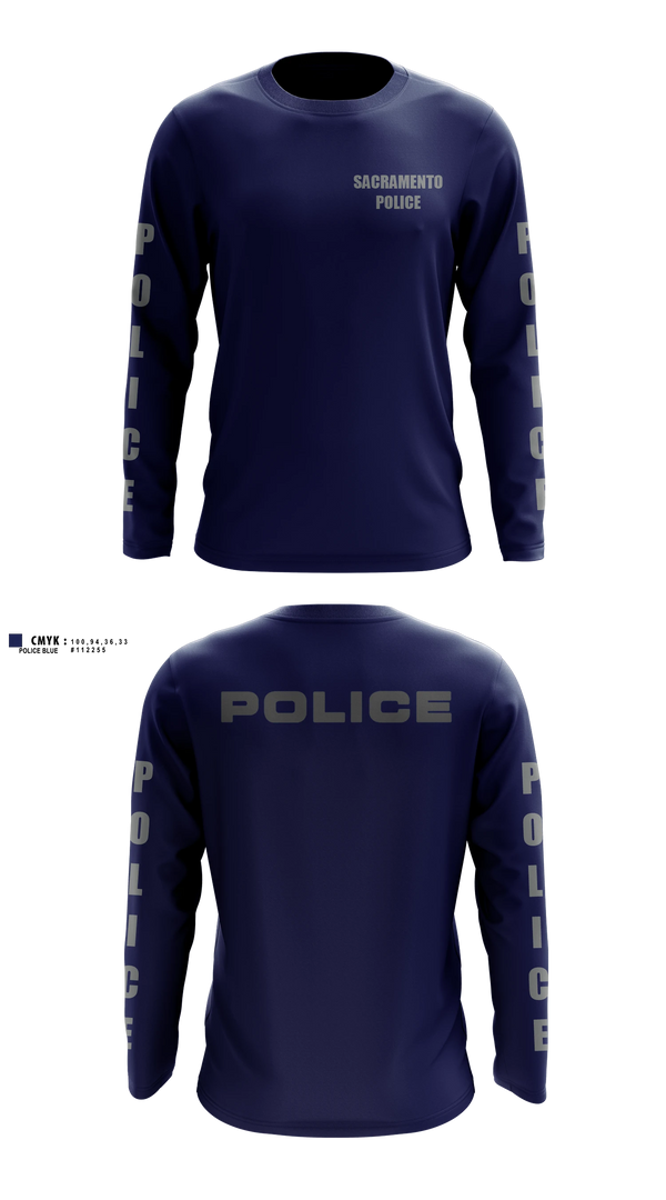 Long Sleeve Performance Shirt, Sacramento Police Marine Unit, Police, Teamtime, Team time, sublimation, custom sports apparel, team uniforms, spirit wear, spiritwear, sports uniforms, custom shirts, team store, custom team store, fundraiser sports, apparel fundraiser