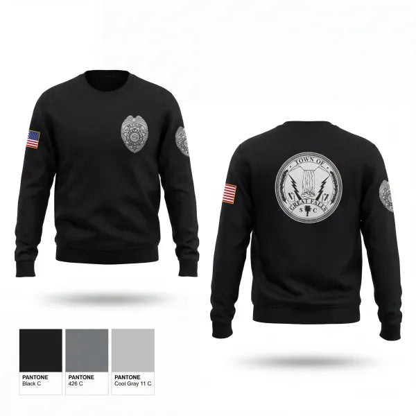 Crew Neck Sweatshirt, Great Falls Police Department, Police, Teamtime, Team time, sublimation, custom sports apparel, team uniforms, spirit wear, spiritwear, sports uniforms, custom shirts, team store, custom team store, fundraiser sports, apparel fundraiser