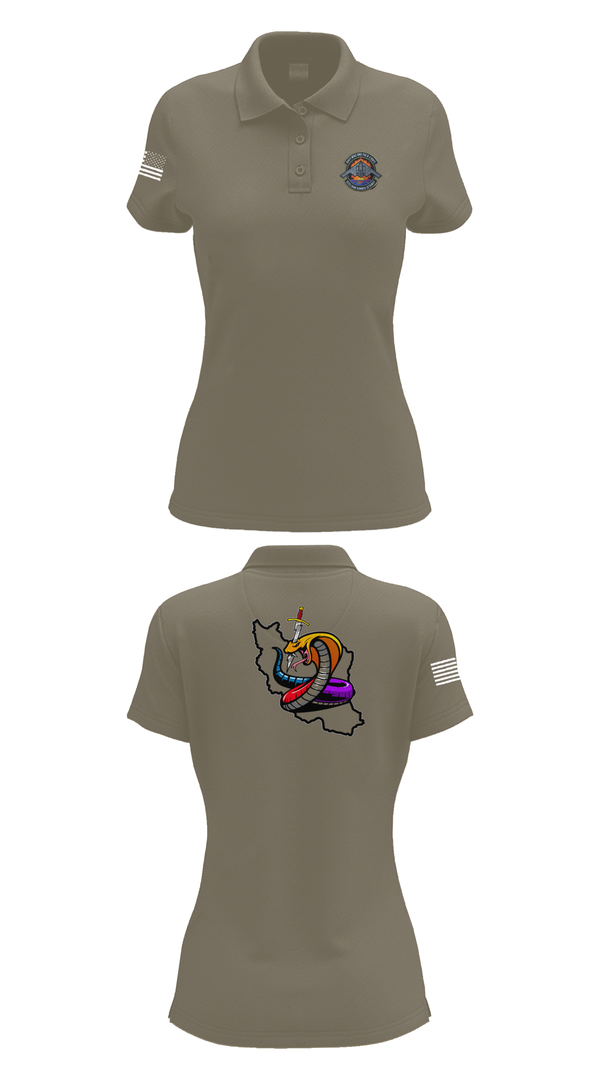 Womens Short Sleeve Performance Polo, Iran DCIT, Army, Teamtime, Team time, sublimation, custom sports apparel, team uniforms, spirit wear, spiritwear, sports uniforms, custom shirts, team store, custom team store, fundraiser sports, apparel fundraiser